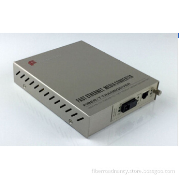 SC Fiber To RJ45 Media Converter 10 / 100base-TX with 2 Port